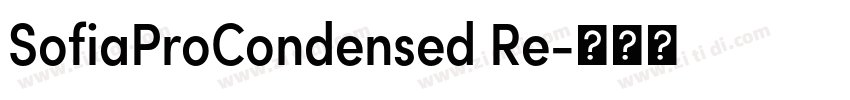 SofiaProCondensed Re字体转换 SofiaProCondensed Re字体转换